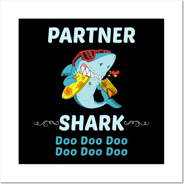 Family Shark 1 PARTNER Wall Art by blakelan128